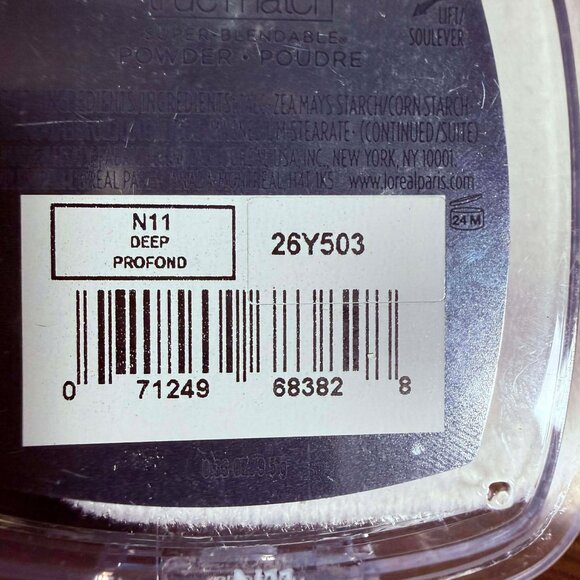 L'Oreal Paris True Match Powder Foundation Makeup, Oil Free, N11 Deep, 0.33 oz - Picture 5 of 8